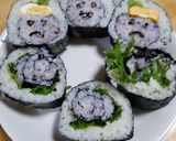 てるてる鬼と青花の簡単かわいい巻きずし作り方31写真