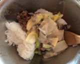 納豆とクリーム白菜のリゾット風作り方2写真
