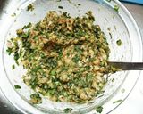 簡単酒肴☆なんちゃってエビニラ饅頭作り方2写真