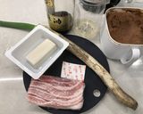 長ネギと豚バラの味噌汁作り方1写真