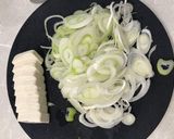 長ネギと豚バラの味噌汁作り方2写真
