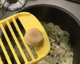 長ネギと豚バラの味噌汁作り方5写真