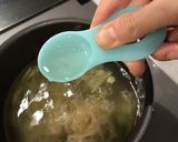 長ネギと豚バラの味噌汁作り方7写真