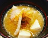 長ネギと豚バラの味噌汁作り方10写真