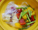 簡単！銀鮭の温野菜サラダ☆ゆずポンマヨ作り方2写真