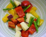 簡単！銀鮭の温野菜サラダ☆ゆずポンマヨ作り方3写真