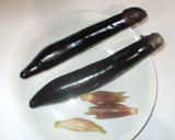 風邪に♪みょうがと茄子の味噌汁簡単作り方1写真