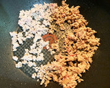 ひき肉と厚揚げともやしのとろみ炒め作り方2写真