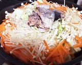 超簡単♡たっぷり白菜とサバ缶カレー素麺作り方3写真