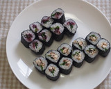 鯖の細巻きと、しば漬けの細巻き♪作り方14写真