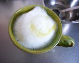 レンジで簡単♬緑茶ふわラテ♡作り方4写真