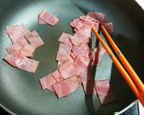 美味！ベーコンとレタスの醤油炒め作り方1写真