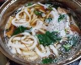 ウラベニホテイシメジなどの煮込みうどん作り方9写真