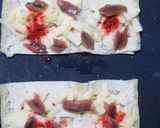 油揚げアンチョビチーズ焼きうずらの卵のせ作り方9写真