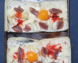 油揚げアンチョビチーズ焼きうずらの卵のせ作り方10写真