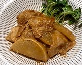 味噌ベースの豚バラ大根作り方12写真