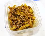お弁当おかず　ひき肉ジャガカレー味作り方8写真