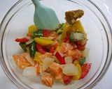 レンジで簡単！サーモンのポキ風作り方4写真