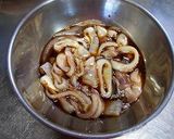 イカ＆空芯菜の炒め物♪作り方1写真