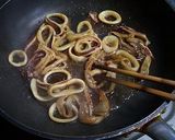 イカ＆空芯菜の炒め物♪作り方3写真
