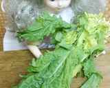 リカちゃん♡菜の花の辛子醤油和え作り方1写真