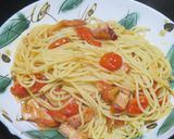 時短簡単ミニトマトとベーコンの美味パスタ作り方11写真