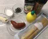 簡単　明太子パスタ作り方1写真