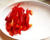 パプリカと鶏むね肉のｿﾃｰ作り方1写真