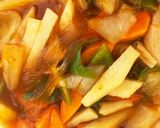 全てレンジ肉なし豆腐春雨和風酢豚風炒め煮作り方15写真