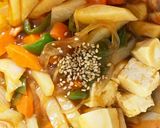 全てレンジ肉なし豆腐春雨和風酢豚風炒め煮作り方20写真
