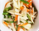 全てレンジカレー風味生姜焼きタコライス風作り方13写真