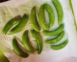 お野菜ぺろりメニュー[スナップエンドウ]作り方1写真