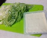 ワカメ長ねぎ豆腐スープ作り方2写真