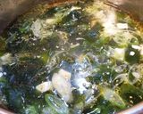 ワカメ長ねぎ豆腐スープ作り方6写真