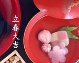 立春　節分　おもてなし　梅型お花ご飯作り方8写真