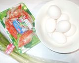 半熟かに玉風卵焼き♪簡単作り方1写真