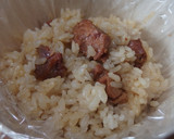 非常食★やきとり缶で鶏めし　アルミ缶炊飯作り方10写真