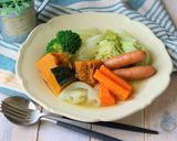 液体塩こうじでかぼちゃ入り牛乳ポトフ♪作り方7写真