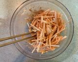 水菜と大根のたらこマヨサラダ作り方4写真