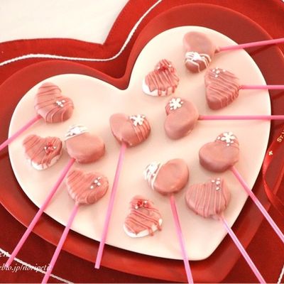 簡単かわいい♡マシュマロチョコポップ♡ by noripetit 【クックパッド