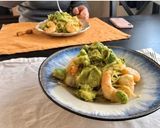 簡単＊海老アボカドクリームジェノベパスタ作り方6写真