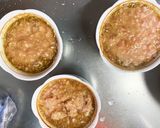 全てレンジきな粉風味ひき肉のせドーム蒸作り方6写真