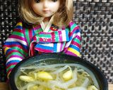リカちゃん♡豆もやしスープあさりダシダ編作り方16写真