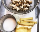 しめじと油揚げのあんかけうどん作り方2写真