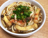 しめじと油揚げのあんかけうどん作り方4写真