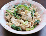 簡単♪鶏ささみとほうれん草のごまマヨ和え作り方5写真
