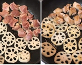 簡単おかず♡鶏肉とレンコンの甘辛炒め作り方2写真