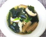 茸とワカメの黒酢酸辣湯♪作り方3写真