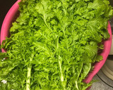 わさび菜とツナの和え物作り方1写真