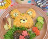 節分 簡単可愛い ハンバーグプレート作り方3写真